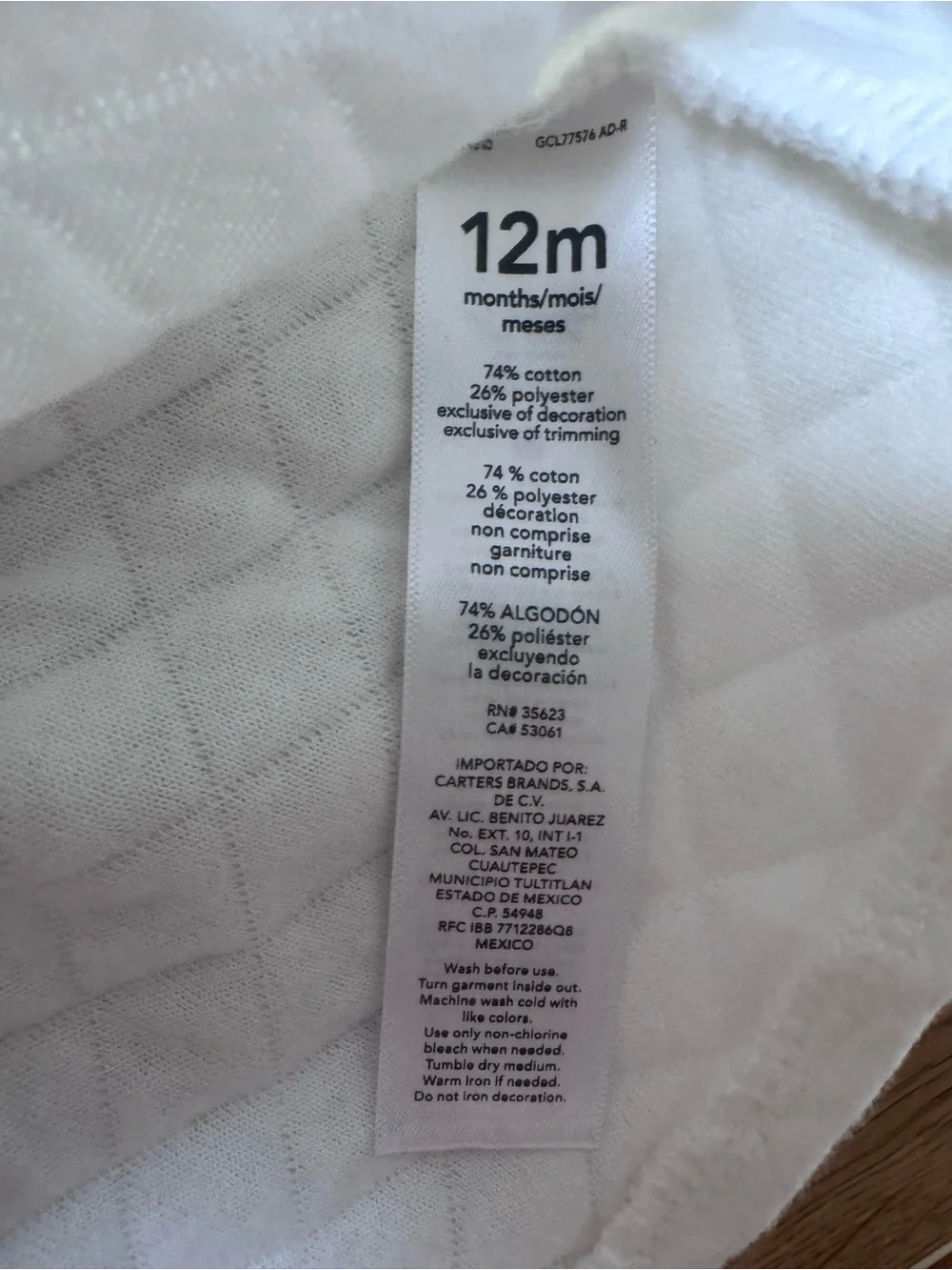 Carters quilted pea